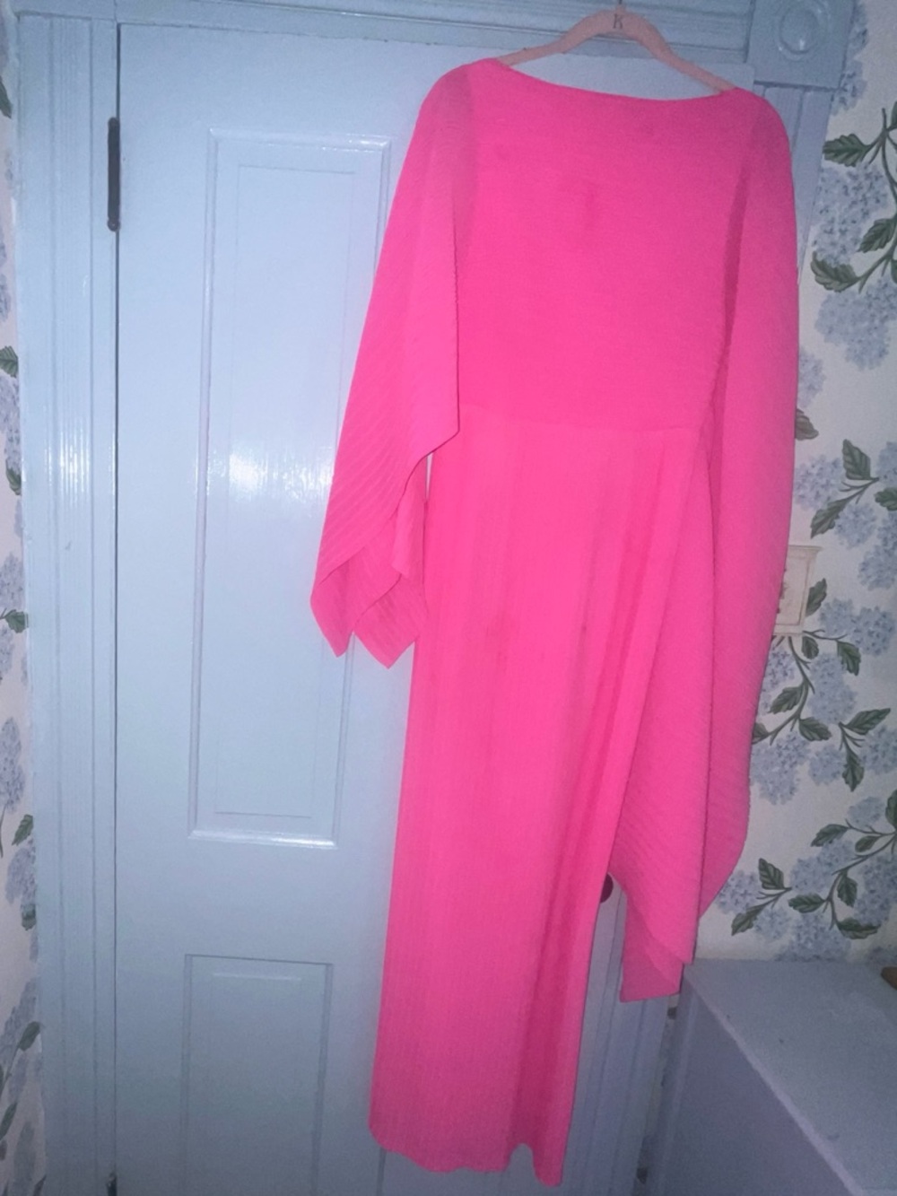 Solace London Bright Hot Pink Maxi Dress